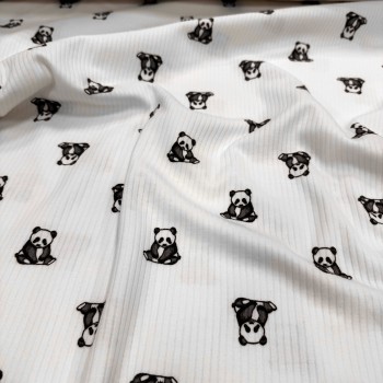 Лапша хлопковая ПАНДЫ НА БЕЛОМ