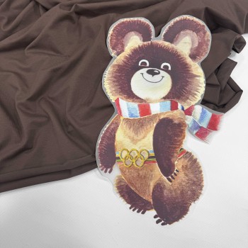 Термотрансфер ОЛИМПИЙСКИЙ МИШКА В ШАРФИКЕ БОЛЬШОЙ