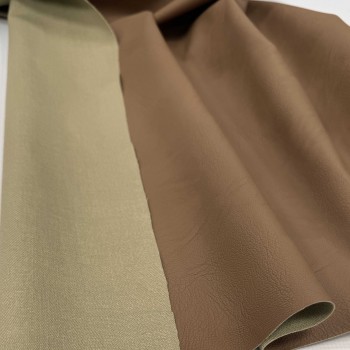 Кожа на хлопке КОФЕ