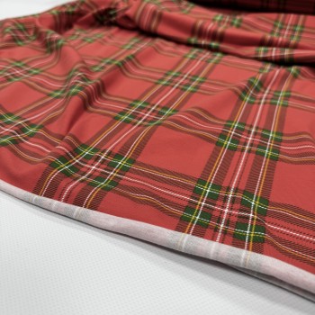 Кулирная гладь КЛЕТКА КОРАЛЛ