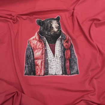 Термотрансфер МИШКА В КУРТКЕ