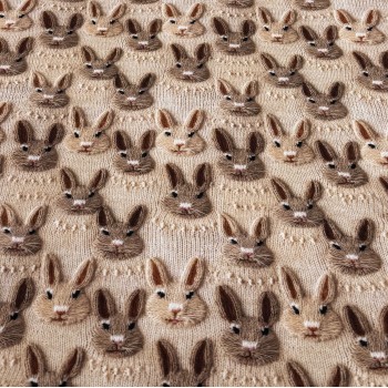 Кулирная гладь ВЯЗАНЫЕ ЗАЙЧИКИ