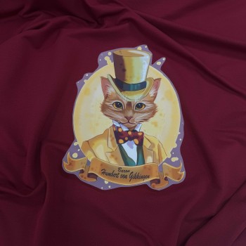 Термотрансфер КОТ В ЖЕЛТОЙ ШЛЯПЕ