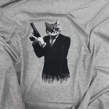 Термотрансфер КОТ БОНД