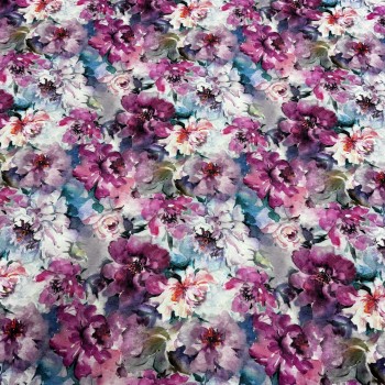 Футер 2х петля ПИОНЫ АКВАРЕЛЬ