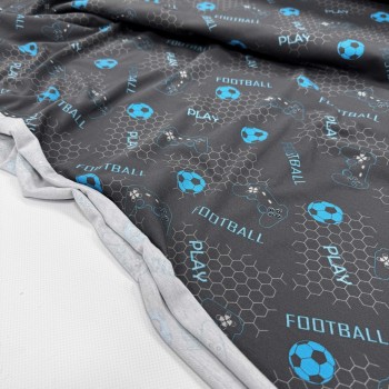 Кулирная гладь МЯЧ БИРЮЗОВЫЙ НА ФУМЕ