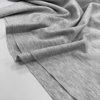 Пике дабл фейс СВЕТЛО СЕРЫЙ МЕЛАНЖ