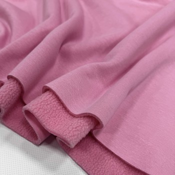 Футер 3х начес барашек НЕЖНО РОЗОВЫЙ