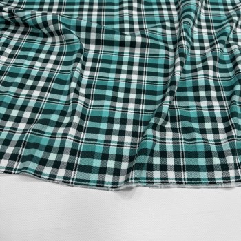 Кулирная гладь хб КЛЕТКА МЕНТОЛ