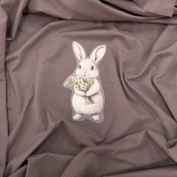 Термотрансфер ЗАЙКА С РОМАШКАМИ