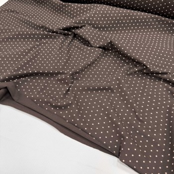 Кулирная гладь ДОТ НА ШОКОЛАДЕ