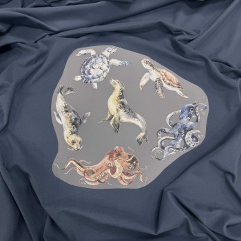 Термотрансфер МОРСКИЕ ЖИТЕЛИ