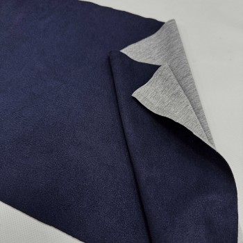 Замша на сером меланже САПФИР