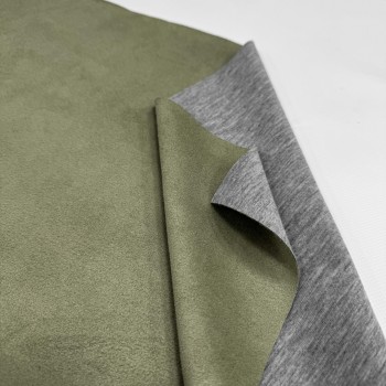 Замша на сером меланже ЛАВР