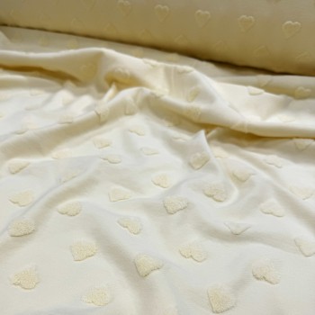 Кулирная гладь ВАНИЛЬНЫЕ МАХРОВЫЕ СЕРДЕЧКИ МИНИ