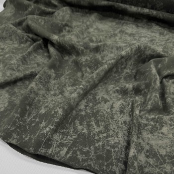 Кулирная гладь хб велюр ВАРЕНКА ТЕМНОЕ ХАКИ